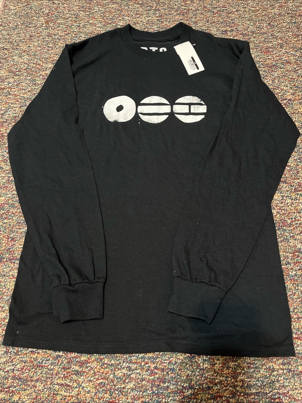 BTS Long Sleeve T Shirt Black Logo Boy Band Exclusive Merchandise Size SMALL NWT